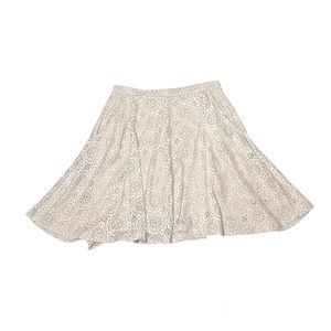 Altar’d State Tan Laser Cut Summer Skater Skirt